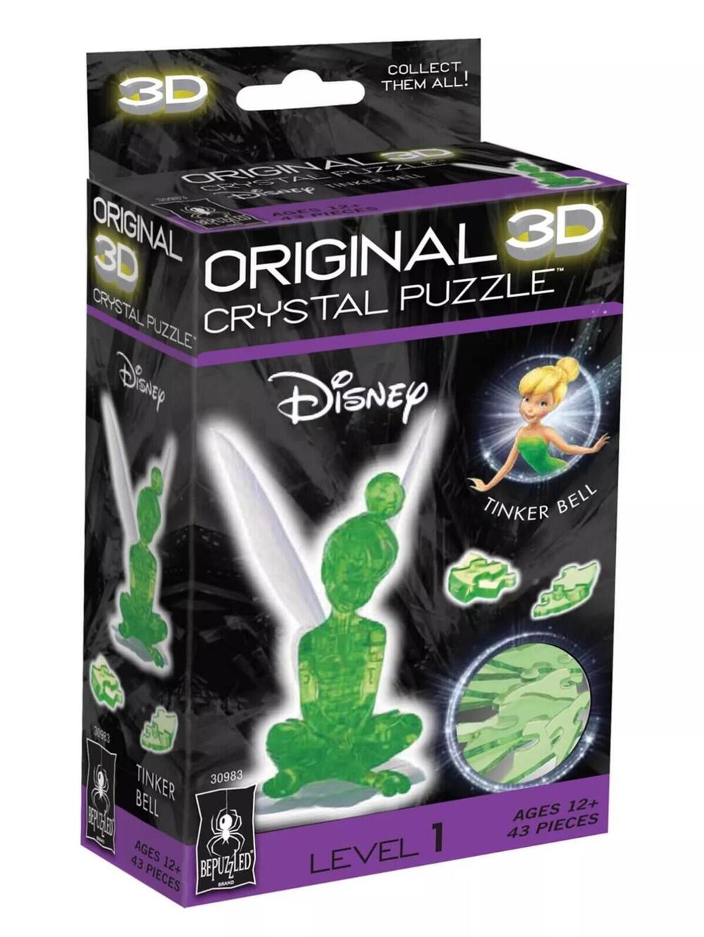New Sealed Bepuzzled Tinker Bell Original 3D Crystal Puzzle Level 1  #30983